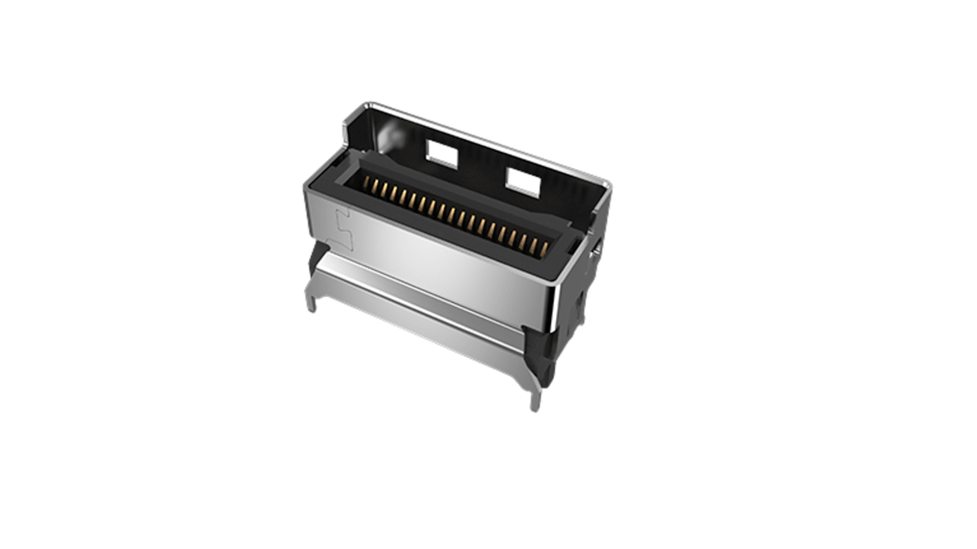 G42V11312HR Amphenol ICC Vertical PCBEdge Connector, 74 Way, 0.6mm