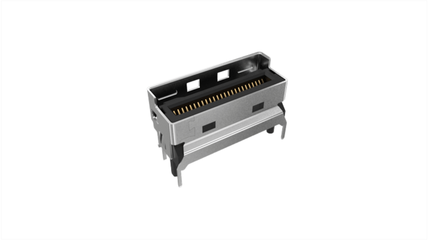 Connecteur bord de carte Amphenol ICC, 74 contacts , 0.6mm, Verticale