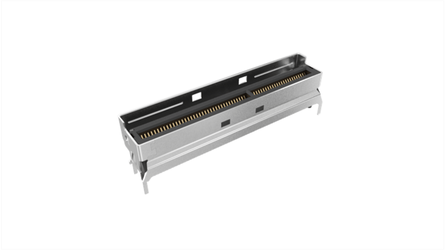 Amphenol ICC Vertical Edge Connector, 74-Contacts, 0.6mm Pitch