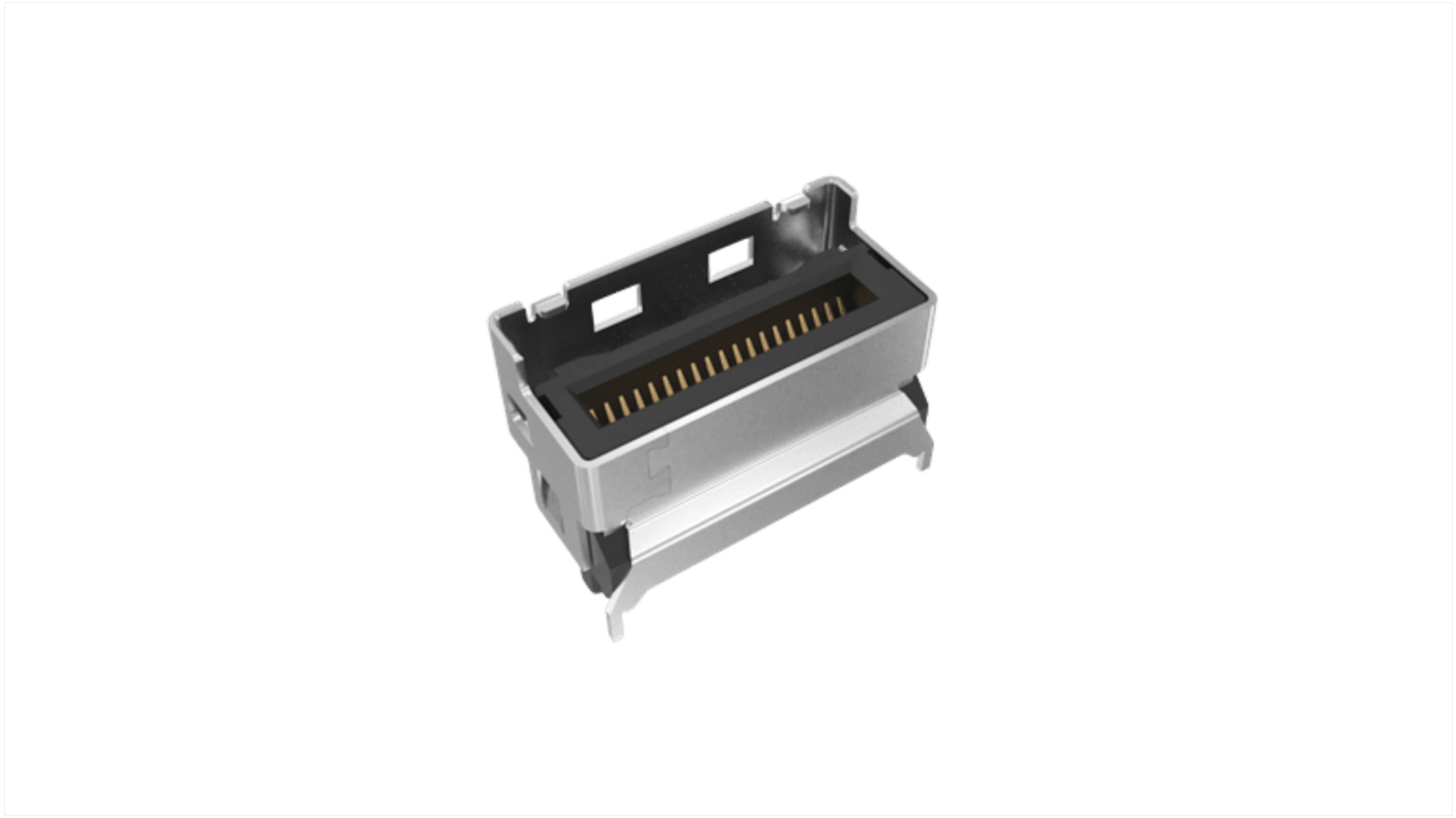 Amphenol ICC 0.6mmピッチ 74極 垂直 カードエッジコネクタ