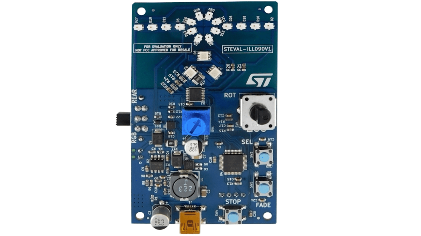 Kit di valutazione, STMicroelectronics STEVAL-ILL090V1, Driver LED