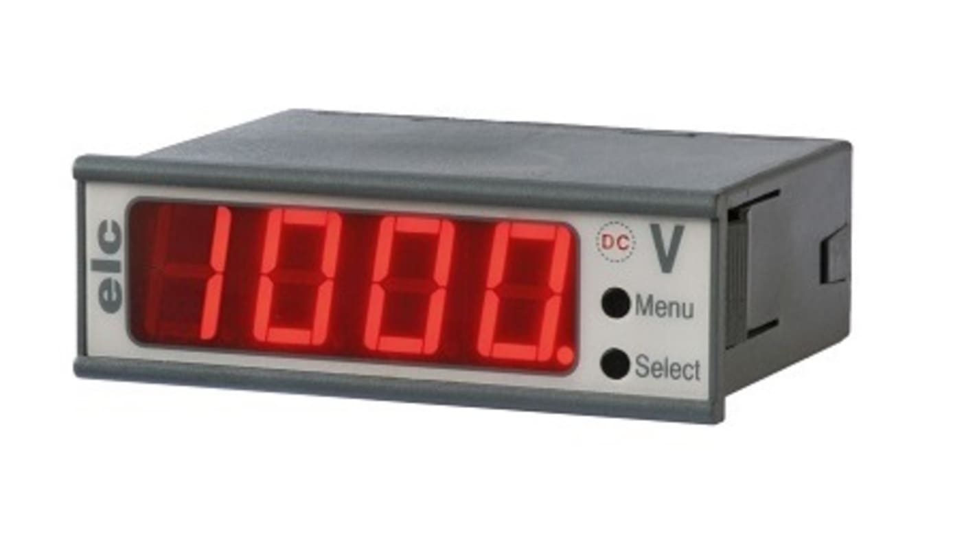 Voltmètre numérique ELC LED, 3.5 digits, V c.c.