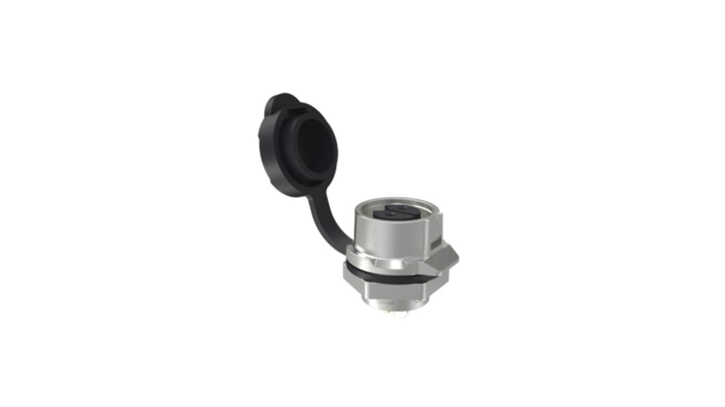 Amphenol Communications Solutions Circular Connector, 2 Contacts, Panel Mount, M16 Connector, Socket, IP67, MRD B Series