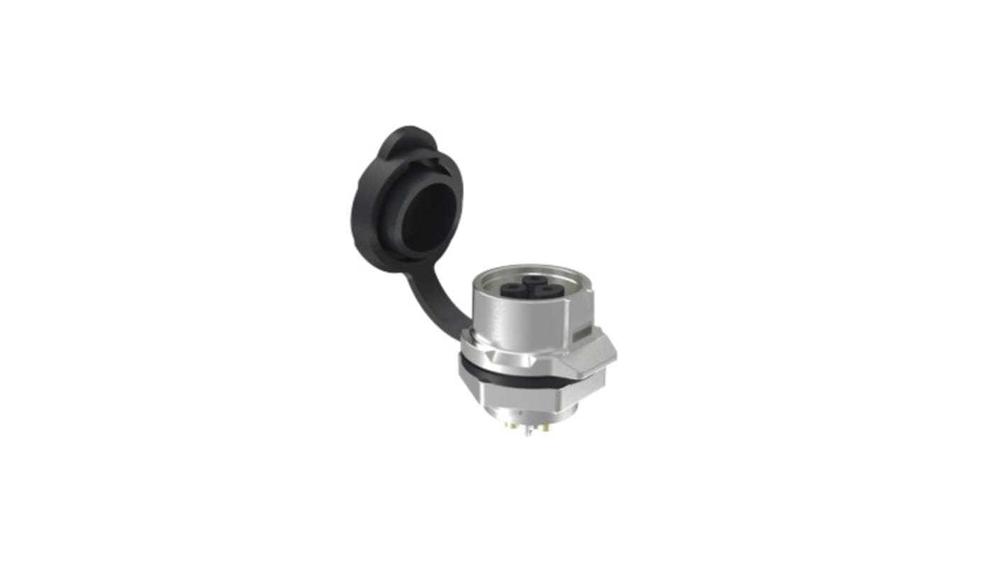 Amphenol Communications Solutions Circular Connector, 3 Contacts, Panel Mount, M16 Connector, Socket, IP67, MRD B Series