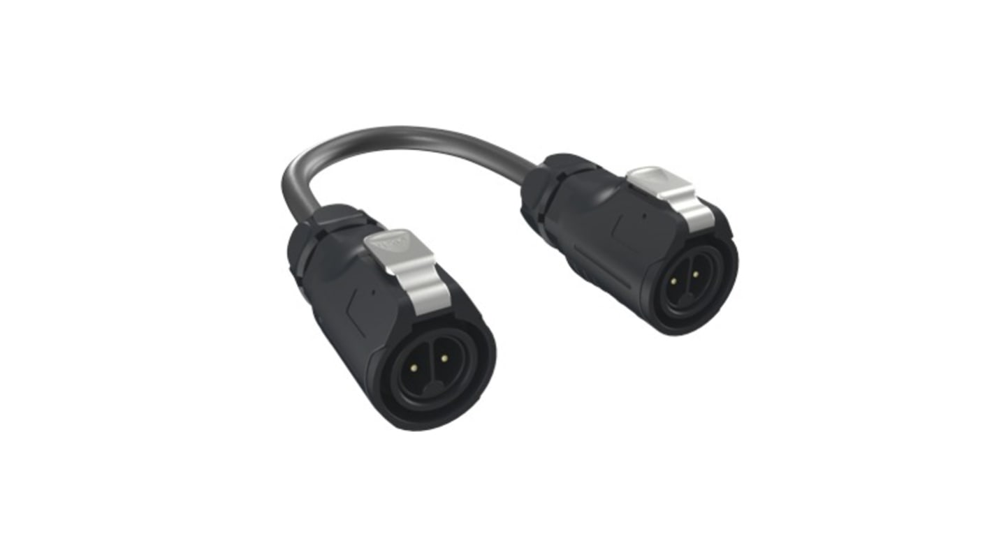 Amphenol Communications Solutions MRD Serien M16 til M16 Sensor/aktuatorkabel, 1m kabel