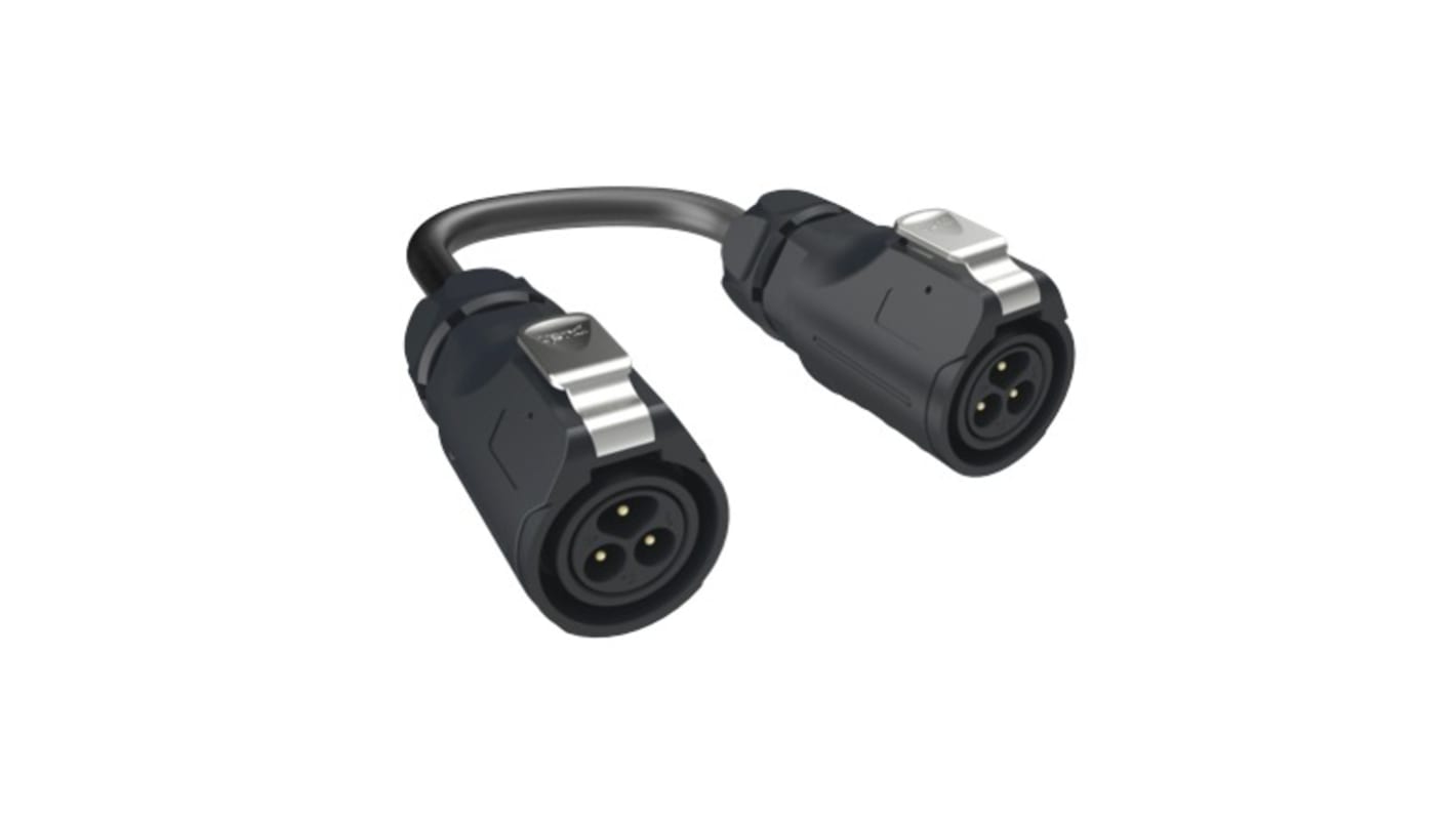 Amphenol Communications Solutions MRD Serien M16 til M16 Sensor/aktuatorkabel, 3m kabel