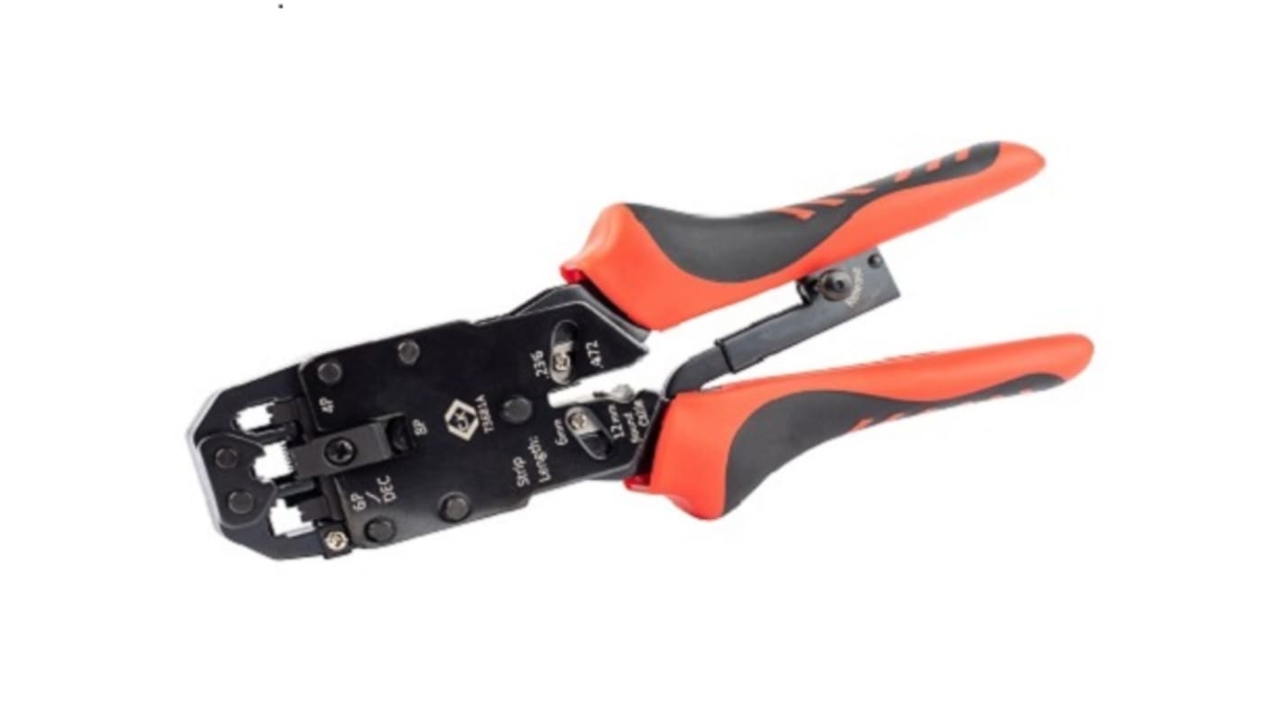 Pince à sertir CK Ratchet Crimping Pliers pour Connecteurs RJ11, connecteurs RJ12, connecteurs RJ45