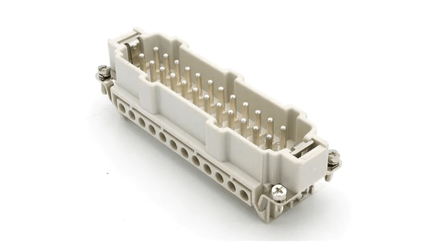 Molex 93601 Steckverbinder-Einsatz Schraubklemmeneinsatz. Terminal 24-polig / 16A, Schraubhalterung