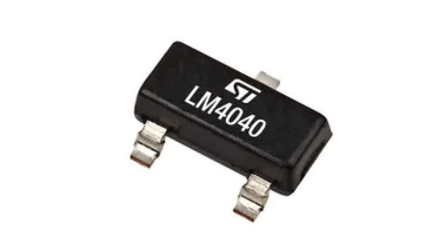 STMicroelectronics 精密電圧リファレンスIC, 出力：4.096V 表面実装 高精度, LM4040BELT-4.1