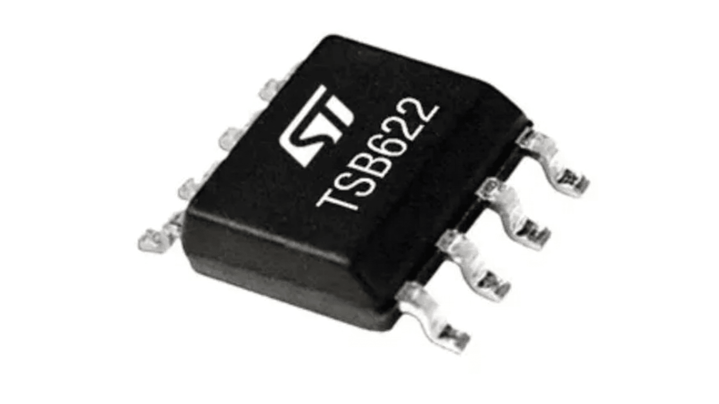 TSB622IYDT STMicroelectronics, Operational Amplifier, Op Amp, RRO, 1.7MHz, 40 V, 8-Pin MiniSO8