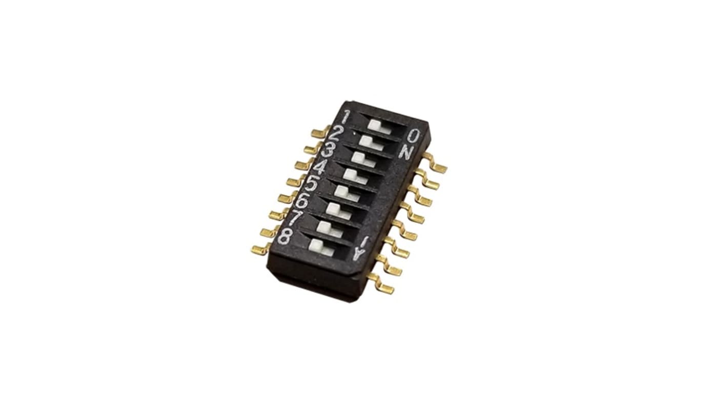 CHS-08TB | NIDEC COPAL ELECTRONICS GMBH Surface Mount Slide Switch 8PST ...