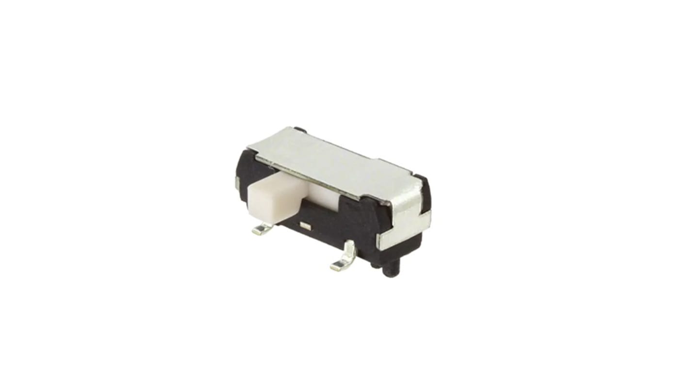 NIDEC COPAL ELECTRONICS GMBH Schiebeschalter 1-polig, 1-poliger Wechsler SMD 200 mA