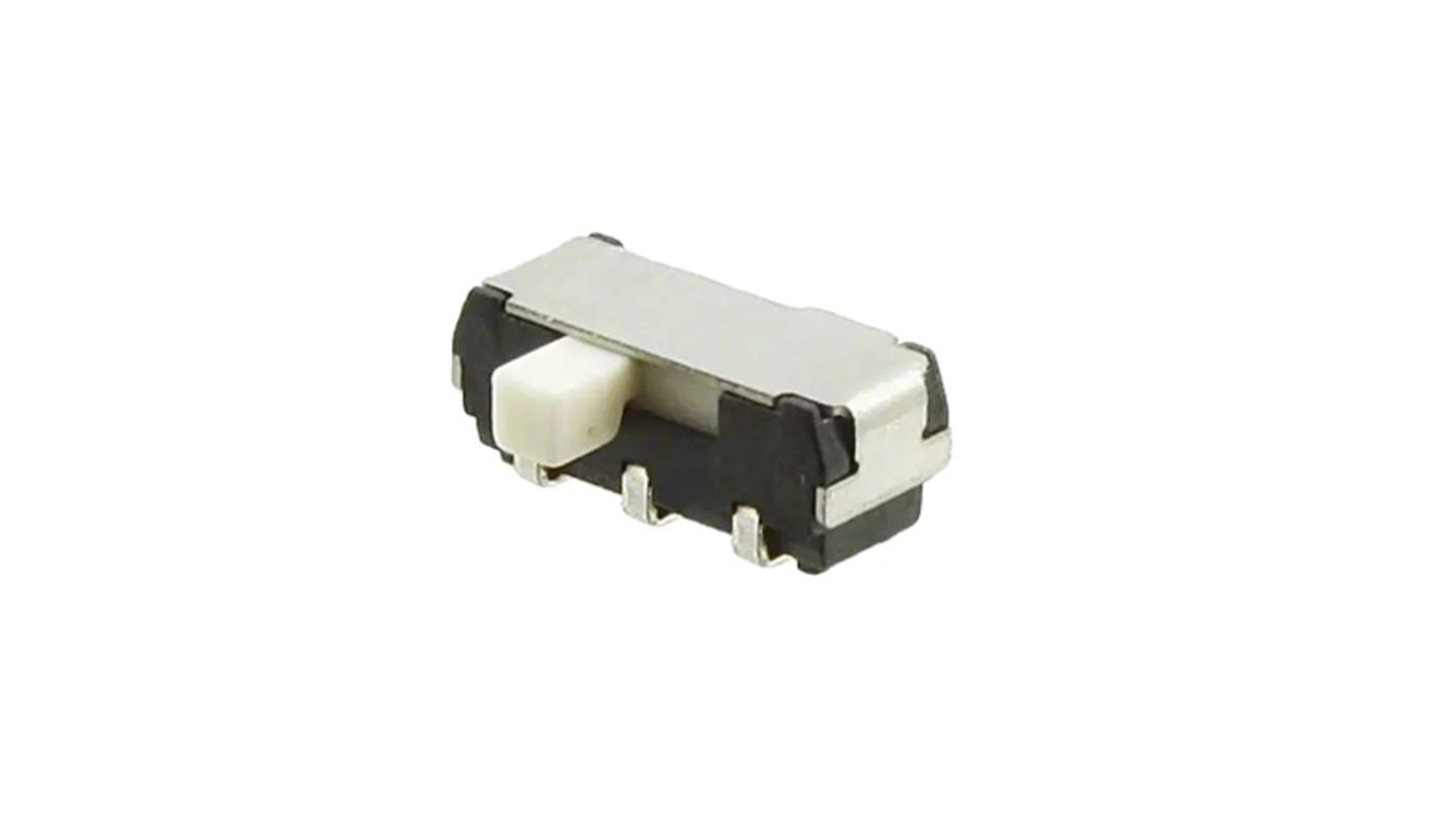 NIDEC COPAL ELECTRONICS GMBH Schiebeschalter 2-polig, 2-poliger Wechsler SMD 200 mA