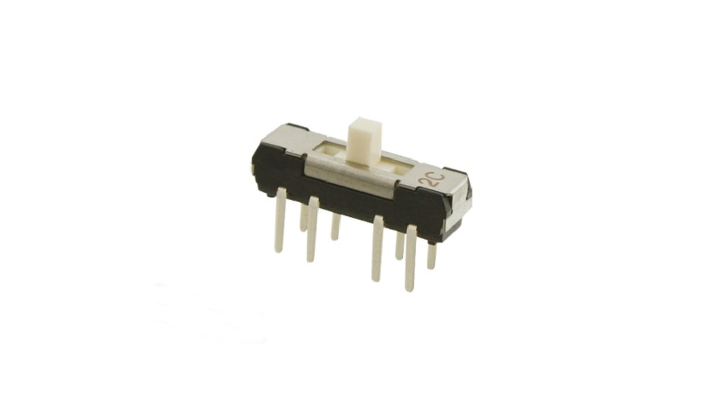 NIDEC COPAL ELECTRONICS GMBH Through Hole Slide Switch DPDT DP 200 mA Slide