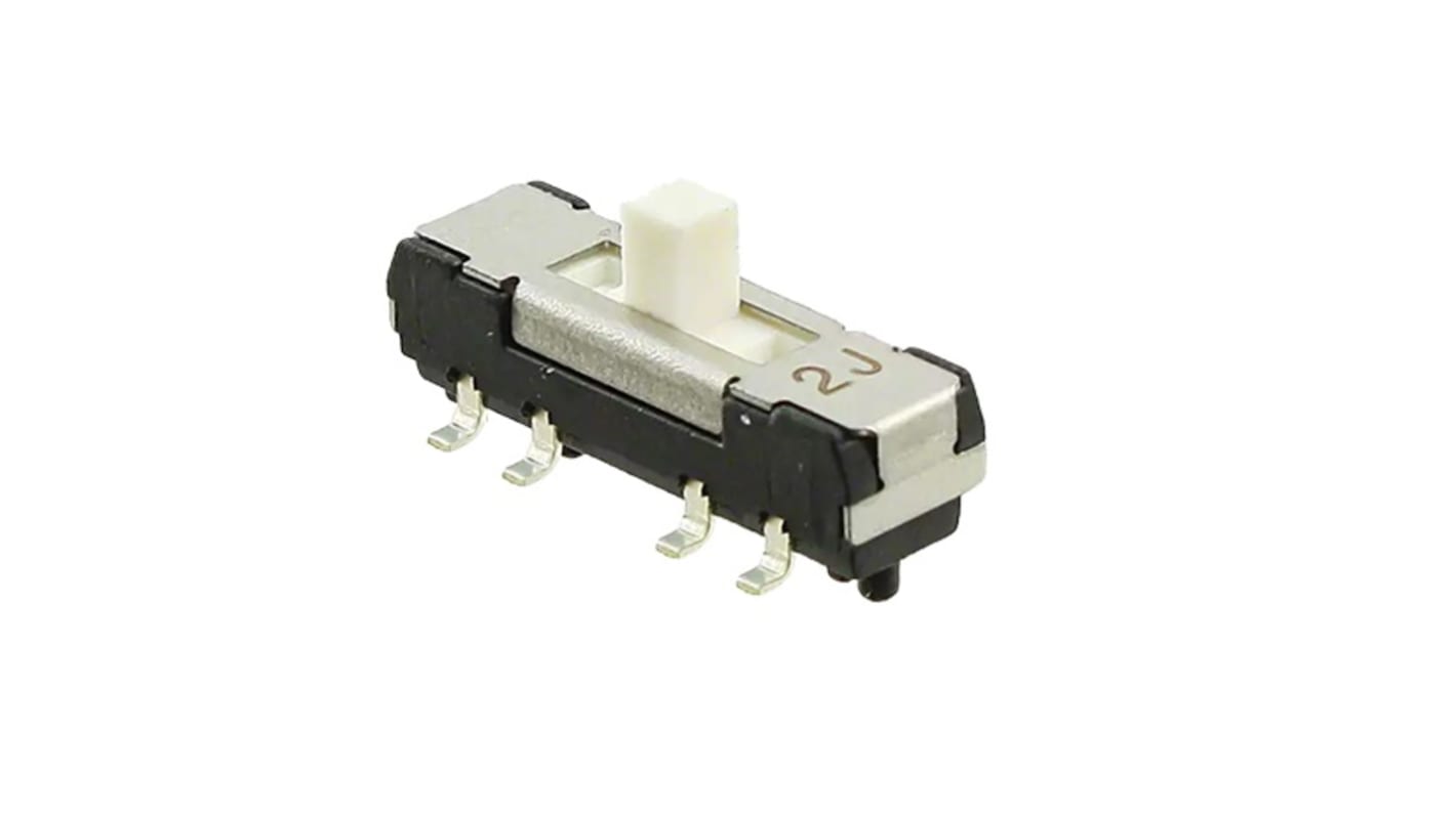 NIDEC COPAL ELECTRONICS GMBH Schiebeschalter 2-polig, 3-polig SMD 200 mA