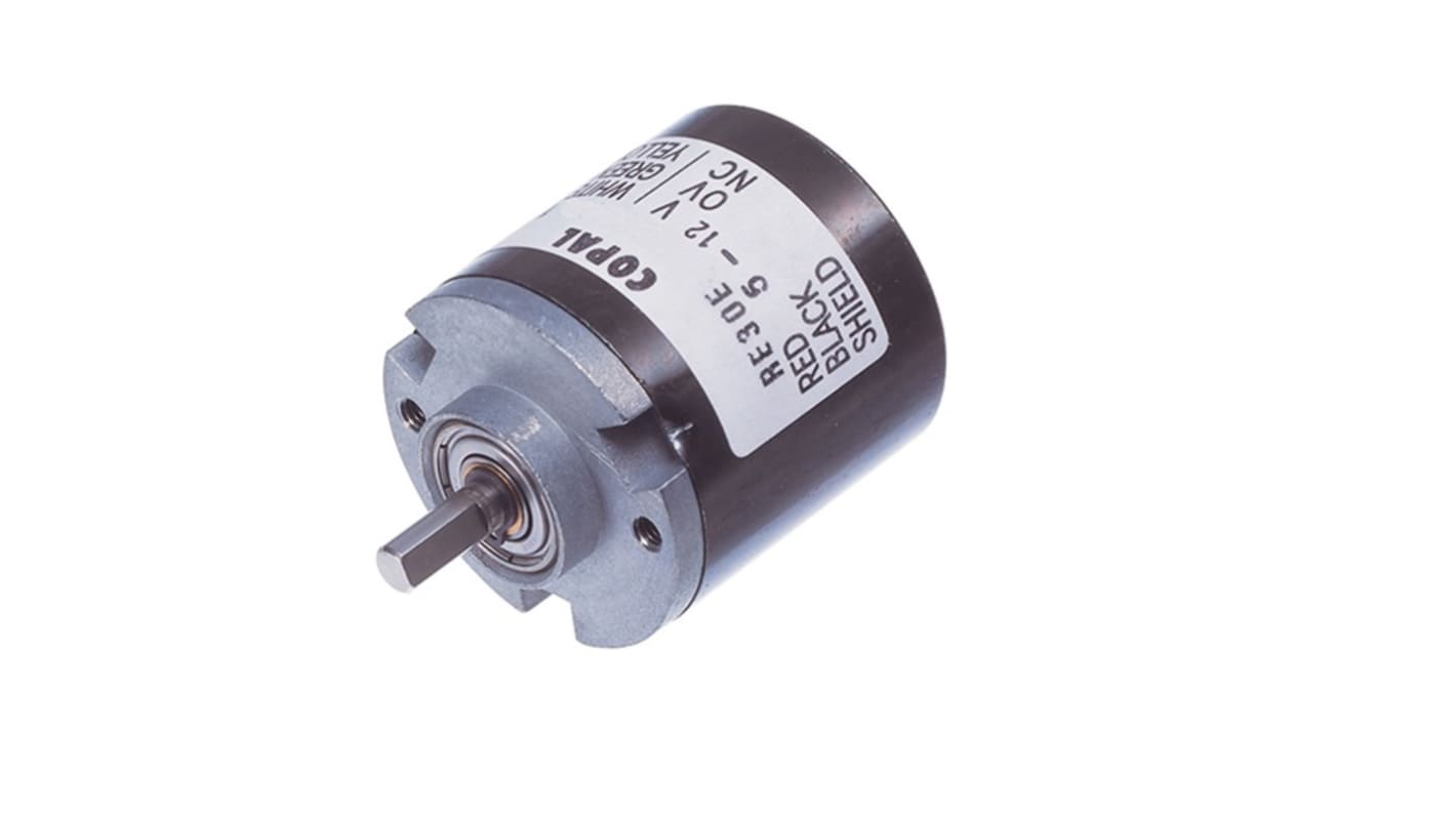 Encoder ottico NIDEC COPAL ELECTRONICS GMBH 200 impulsi/giro, 24V cc, diametro albero 4 mm