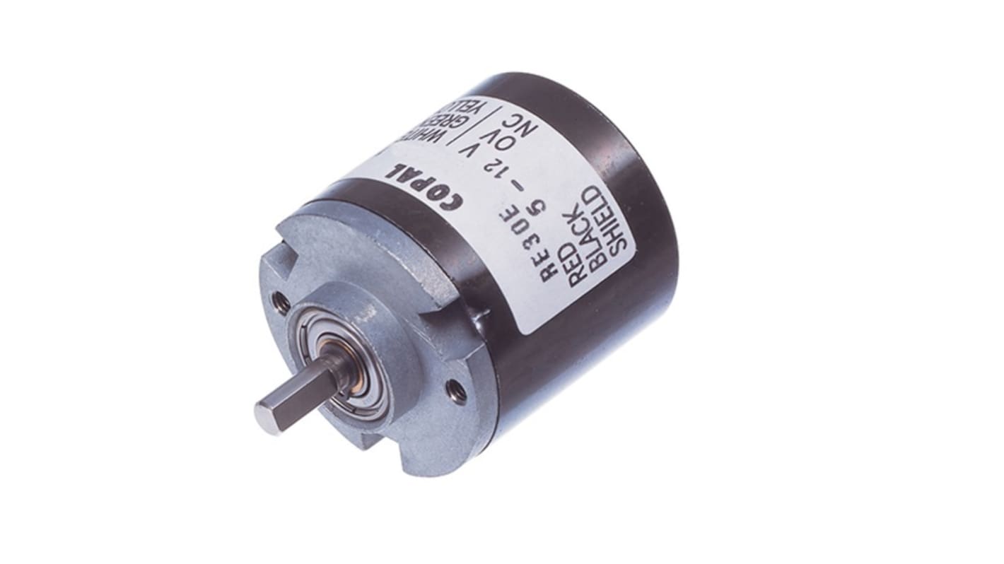 Encoder ottico NIDEC COPAL ELECTRONICS GMBH 400 impulsi/giro, 24V cc, diametro albero 4 mm