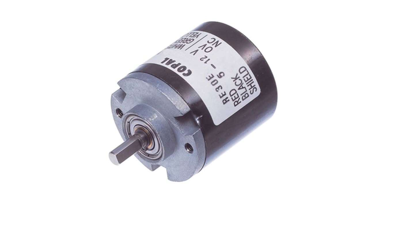 Encoder ottico NIDEC COPAL ELECTRONICS GMBH 500 impulsi/giro, 24V cc, diametro albero 4 mm