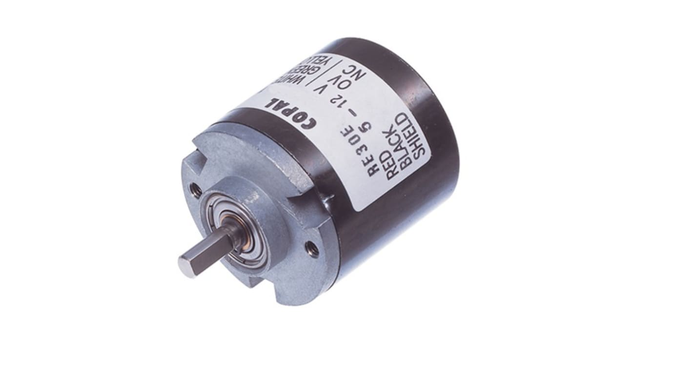 Encoder ottico NIDEC COPAL ELECTRONICS GMBH 600 impulsi/giro, 24V cc, diametro albero 4 mm