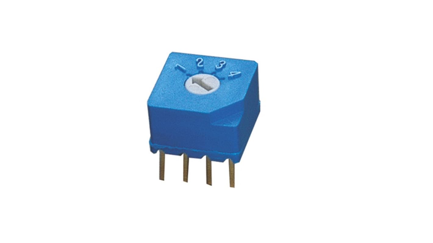 NIDEC COPAL ELECTRONICS GMBH S-2050, 4 Position, BCD SP4T Rotary ...