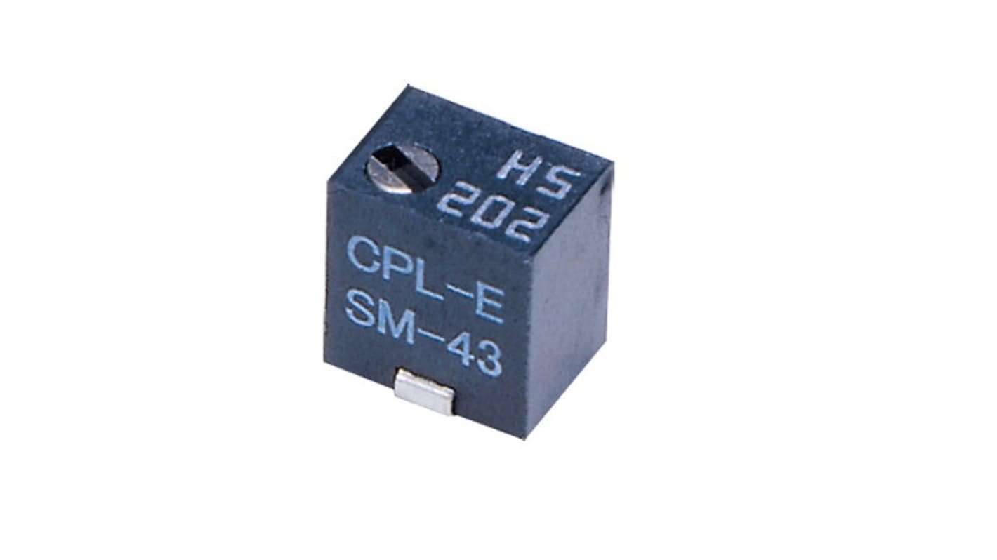 Potenciómetro para PCB NIDEC COPAL ELECTRONICS GMBH, 0.25W, vueltas: 5, , SMD