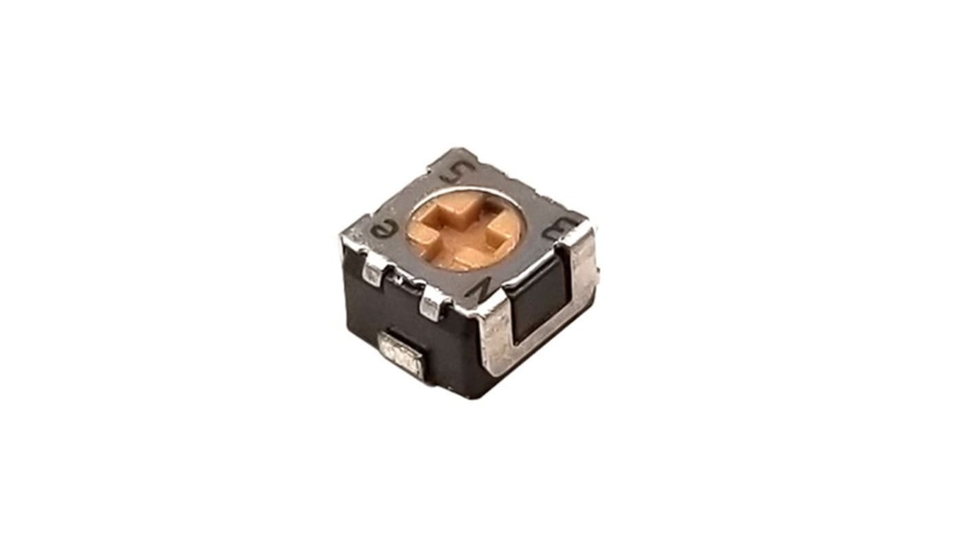 Potentiomètre trimmer NIDEC COPAL ELECTRONICS GMBH CMS 1 tour Réglage par le dessus