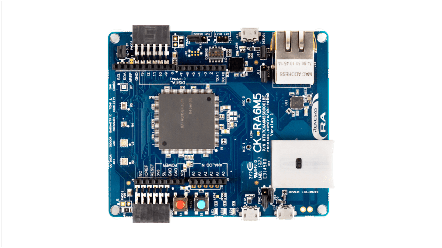 Fejlesztői készlet, RTK7CKA6M5S04001BE, Fejlesztői készlet, IoT Wi-Fi alkalmazások,; CK-RA6M5, IoT modul, RA6M5 Cat-M1