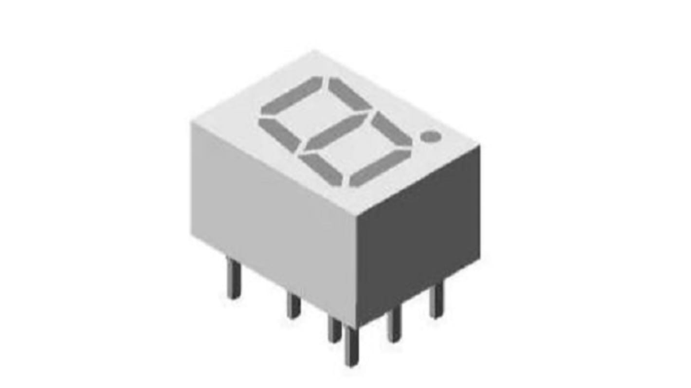 Afficheur LED Vert, Vishay, TDSG1150LM 612 → 625 nm RS