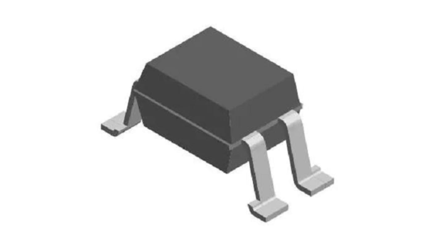 Optoacoplador Vishay VO de 1 canal, Vf= 1.6V, OUT. Fototransistor, mont. superficial, encapsulado SMD, 4 pines