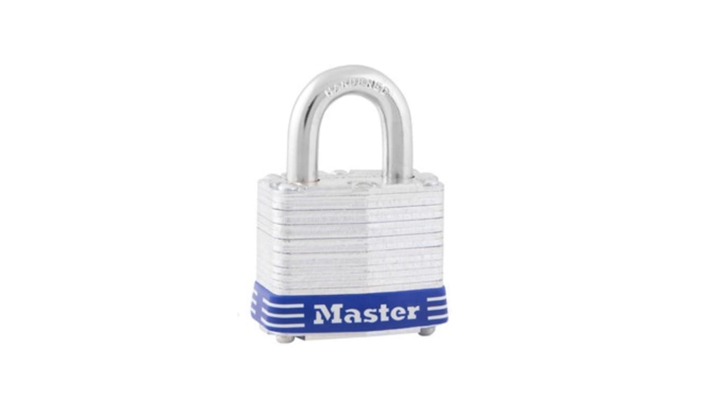 Master Lock Key Steel Padlock, 7mm Shackle