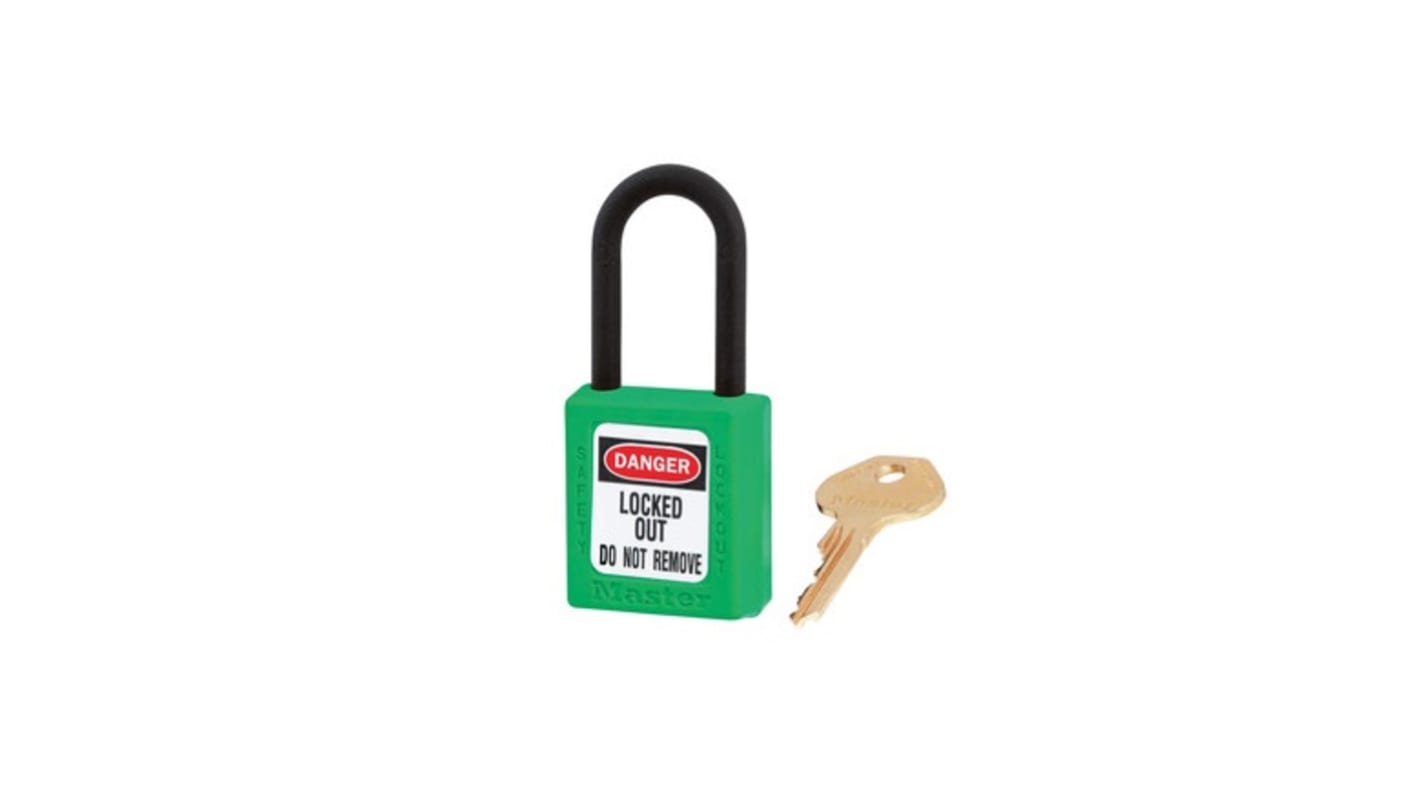 Lucchetto di sicurezza con chiave Master Lock, anello da 6mm, L. 38mm