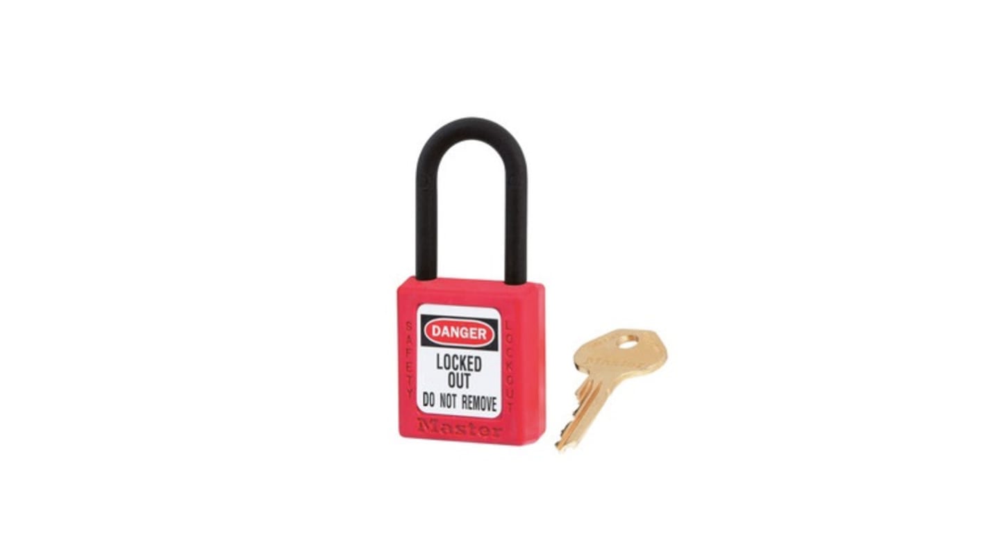 Lucchetto di sicurezza con chiave Master Lock, anello da 6mm, L. 38mm