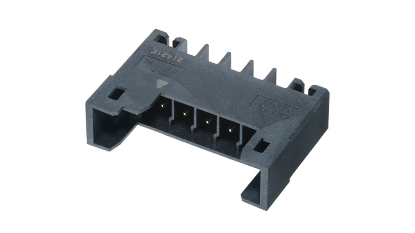 Omron 3.5mm Pitch 5 Way Pluggable Terminal Block, Header, Through Hole