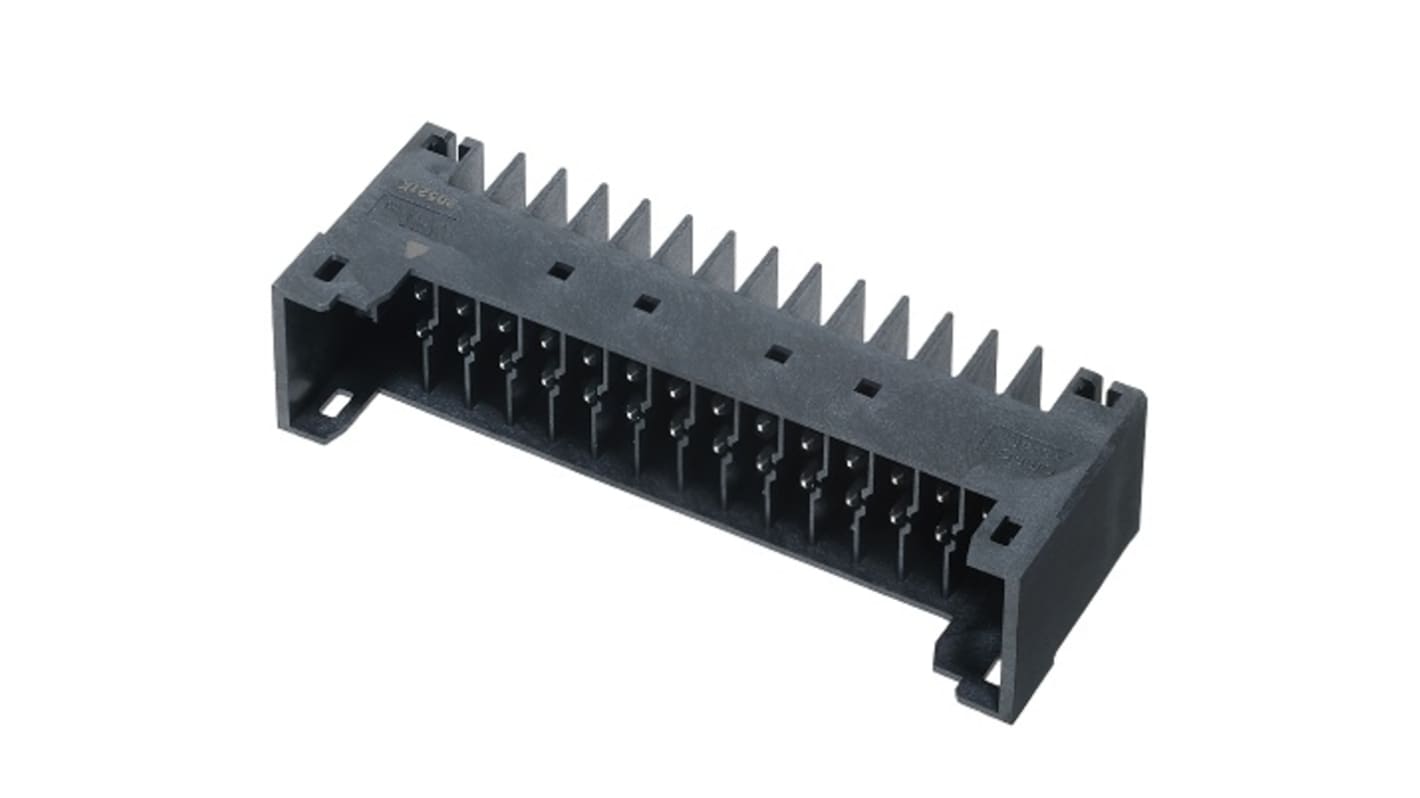 Omron 3.5mm Pitch 28 Way Pluggable Terminal Block, Header, Through Hole