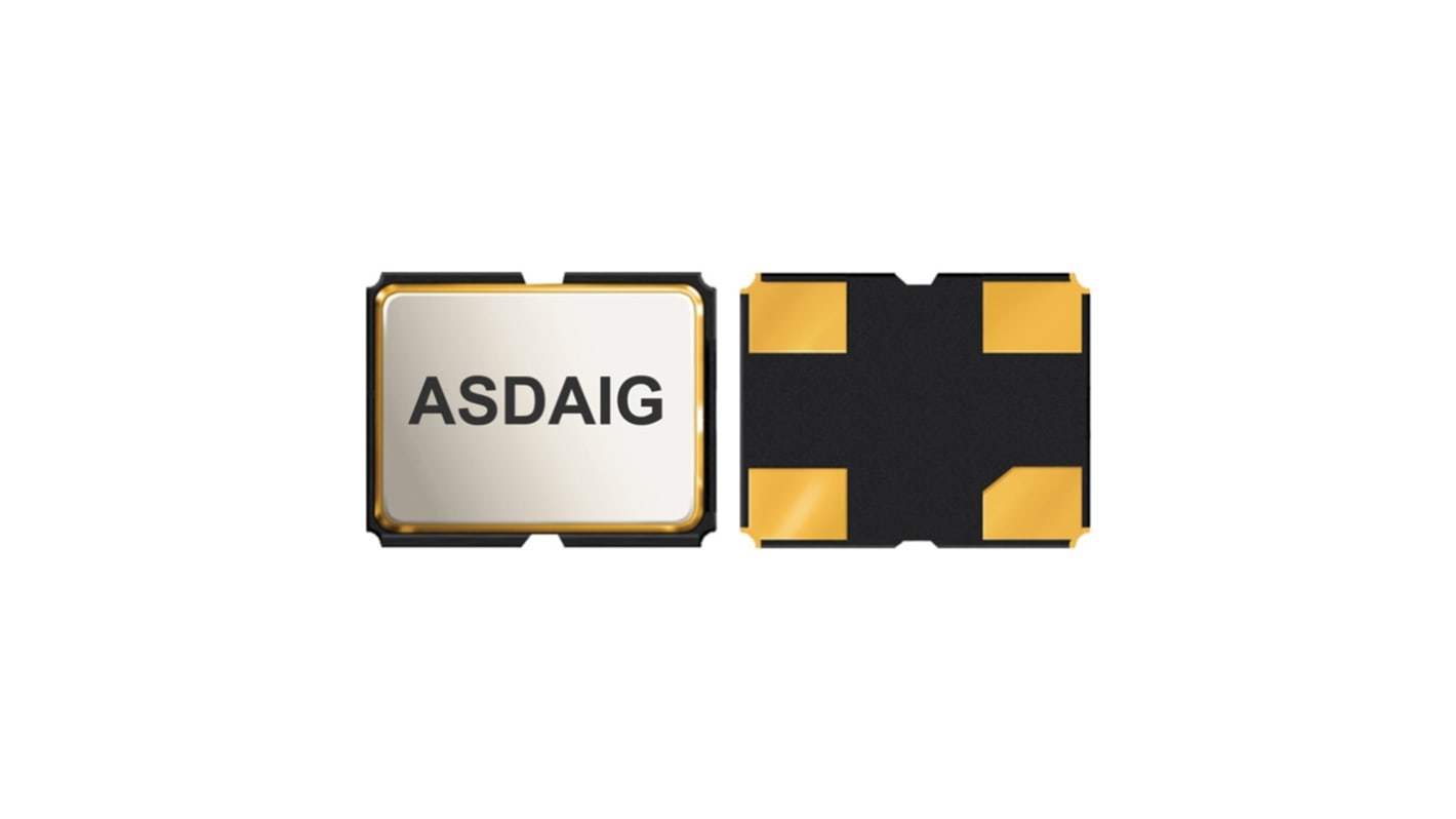 ASDAIG5-16.000MHz-X-K-T3, Krystaloscillator, 16MHz, ± 30ppm CMOS, Hermetisk forseglet keramisk søm Ur-oscillator