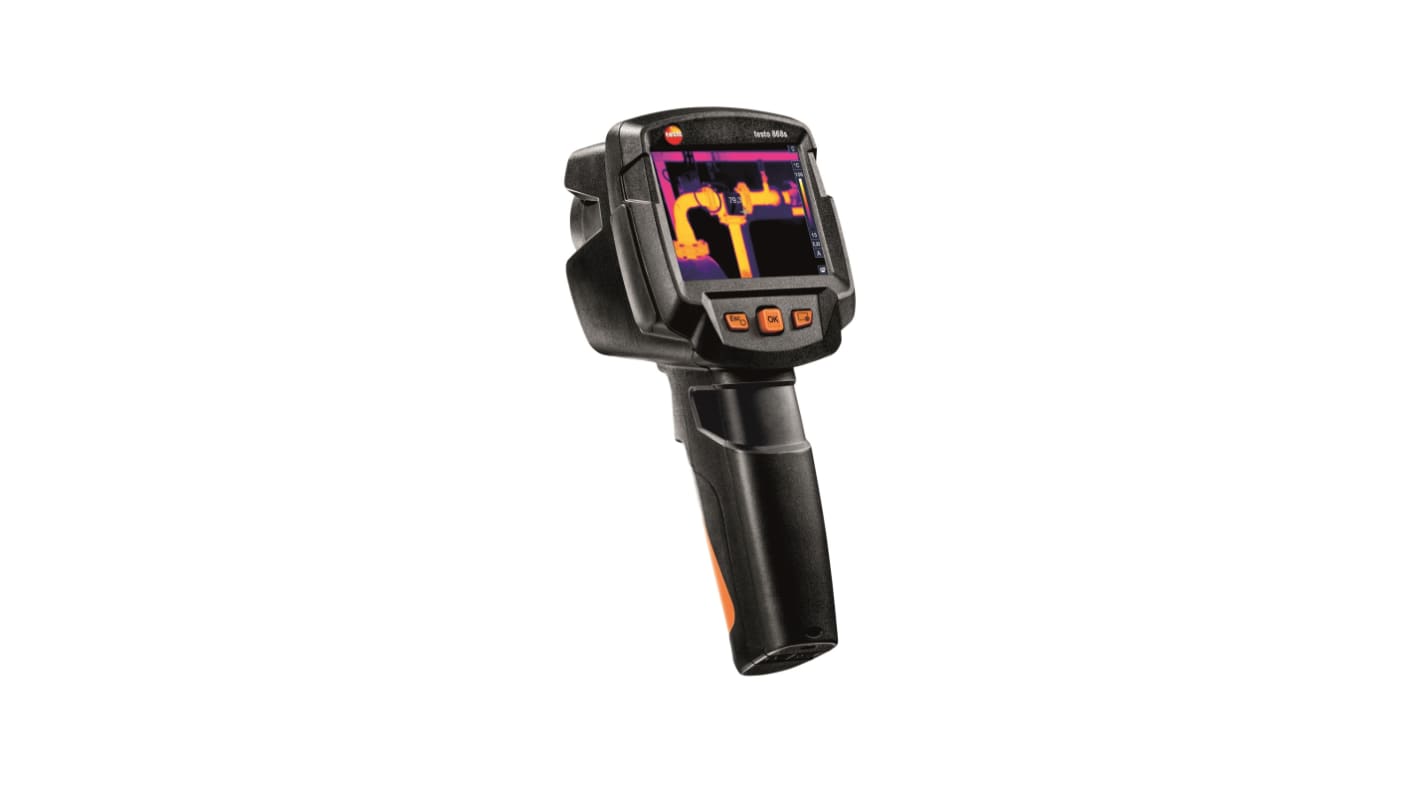 Testo 868s Thermal Imaging Camera, 0 → +650 °C, -30 → +100 °C, 160 x 120pixel Detector Resolution With RS