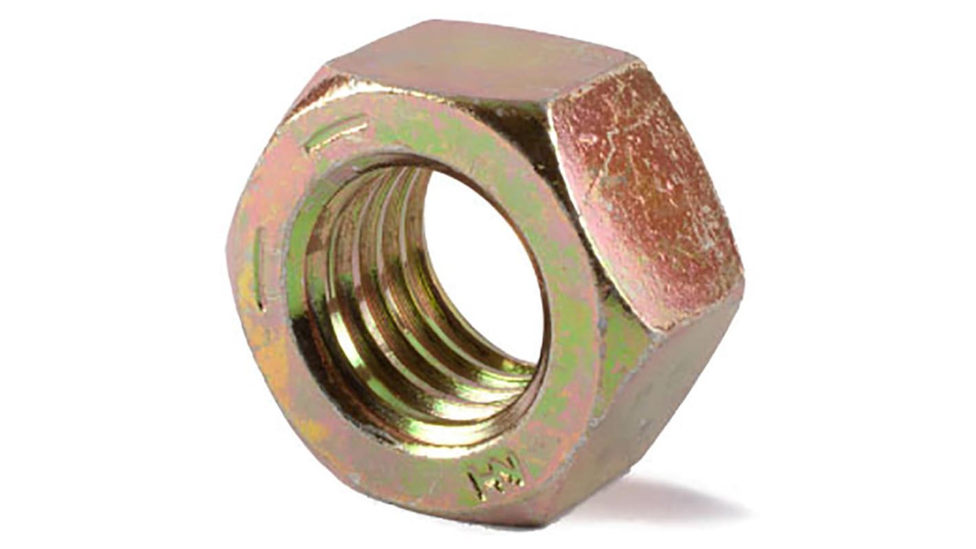 RS PRO Steel Hex Nut, 1/4-28in