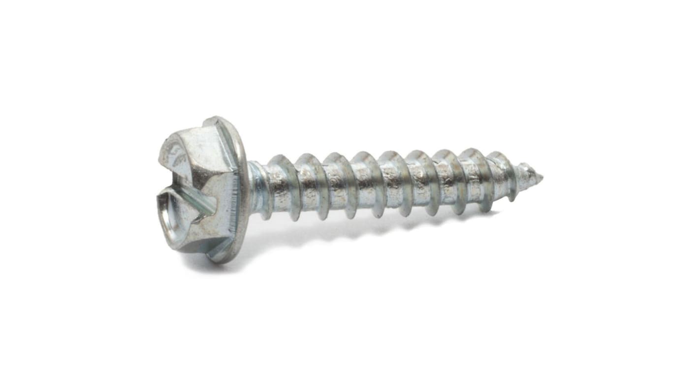 RS PRO Zinc Steel Self Tapping Screw, 5/16 X 3/4in Long