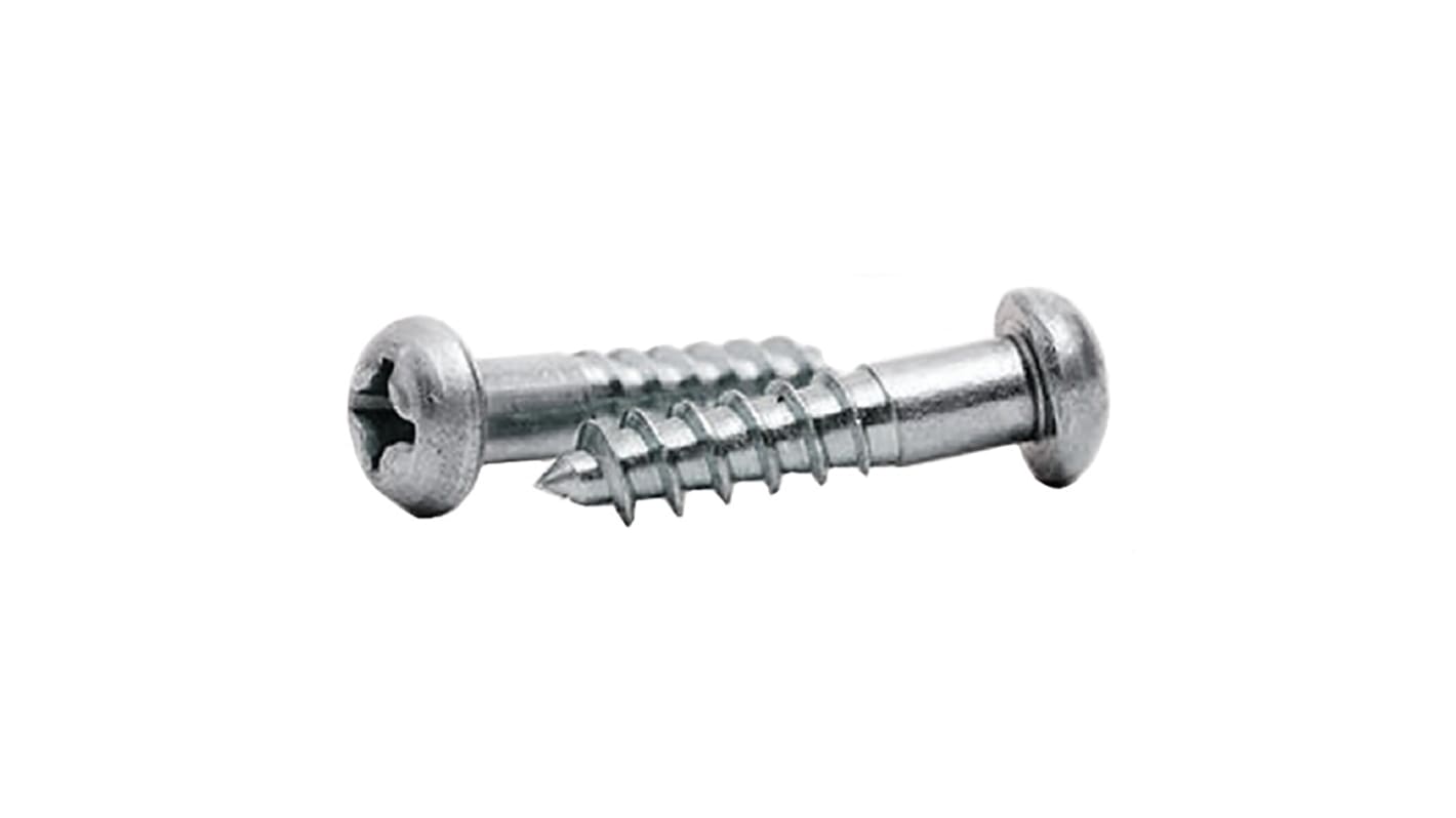 RS PRO Steel Wood Screw Zinc, 5/8in Length