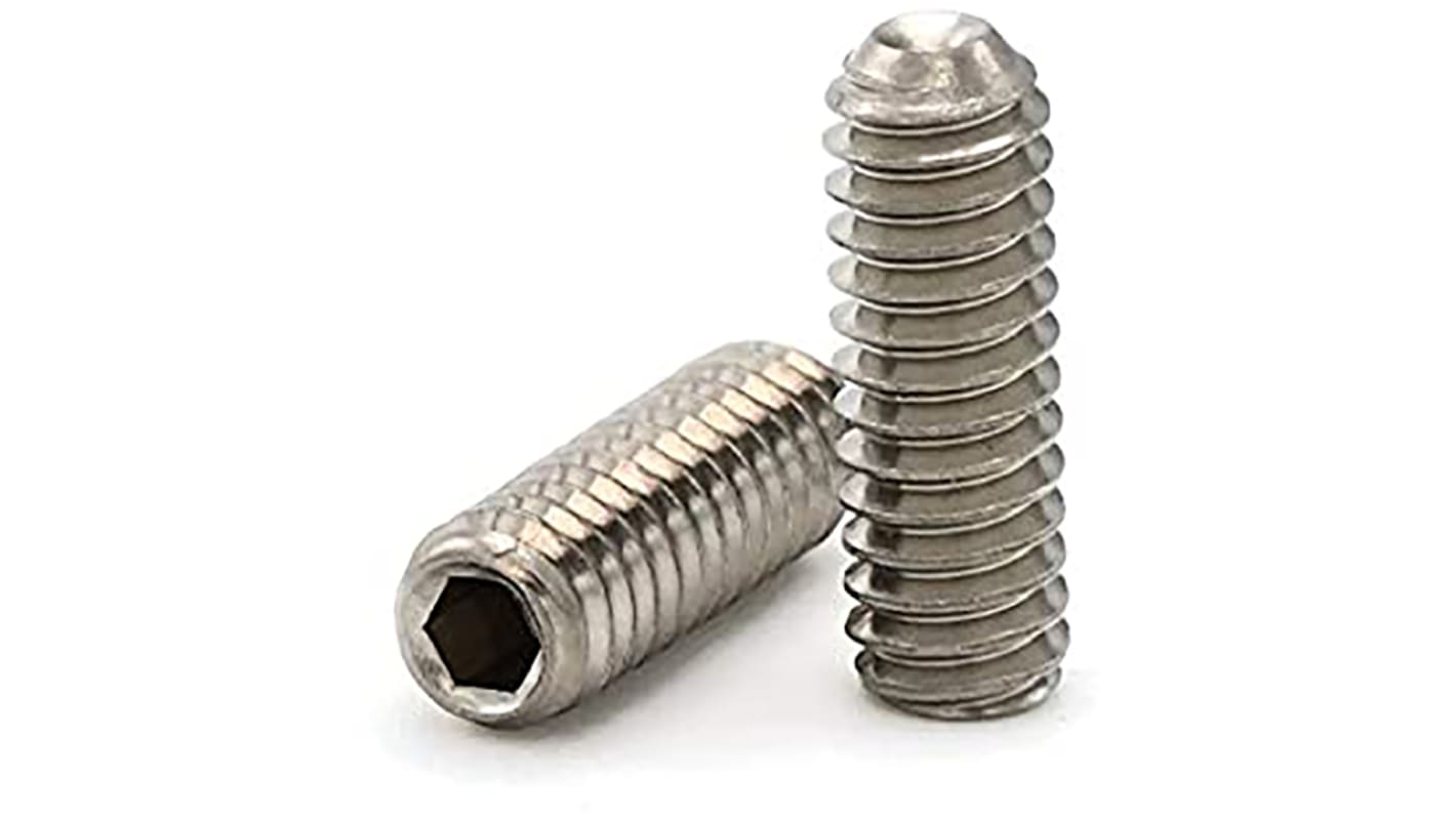 Steel Socket 5/16-18in x 1 3in Grub Screw