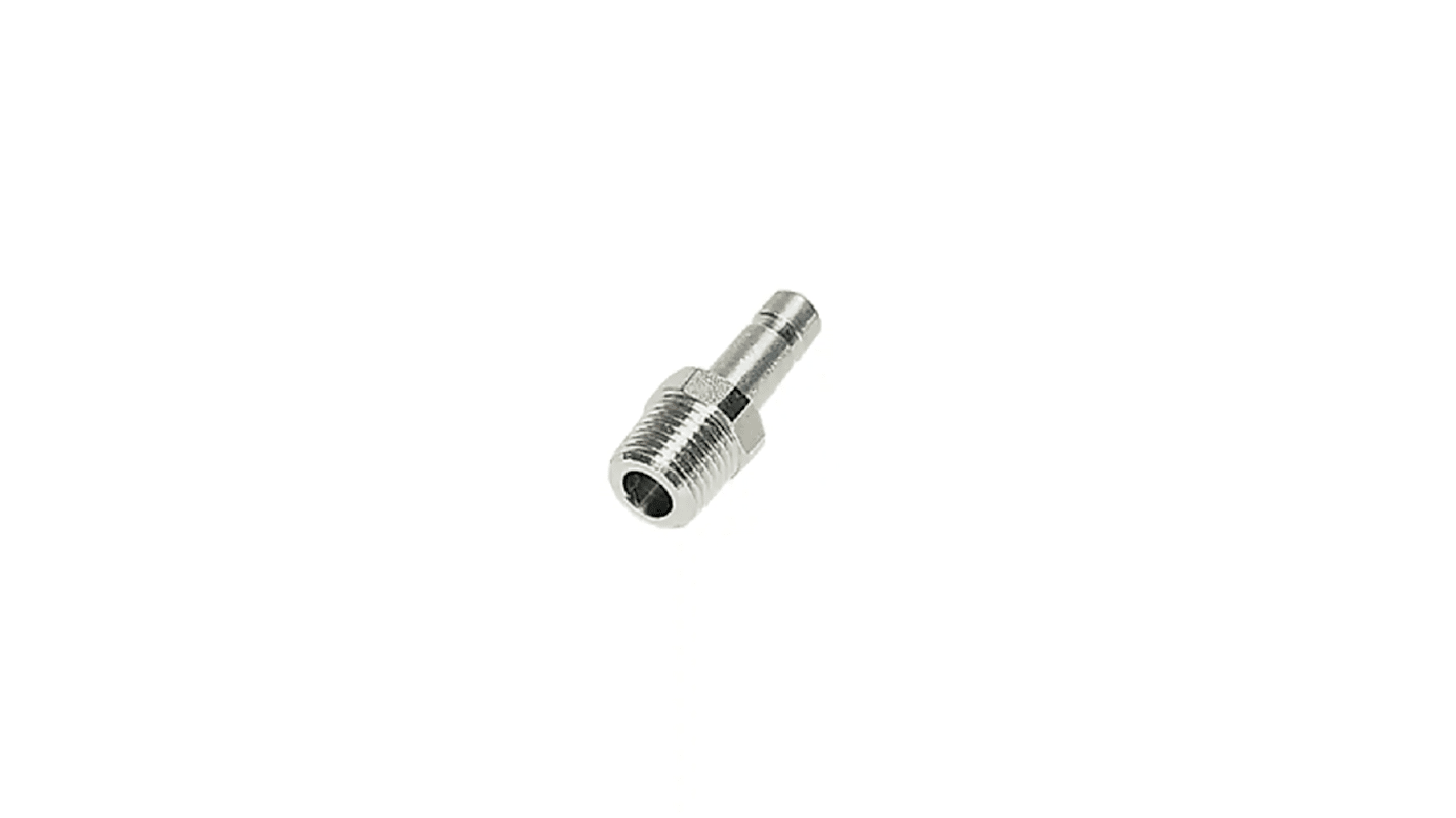 Legris 3821 Series Straight Threaded Adaptor, Push In 4 mm to R 1/8 Male, Threaded-to-Tube Connection Style