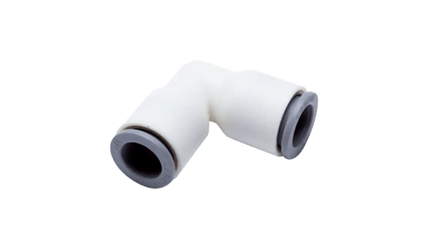 Legris 6302 Series Elbow Tube-toTube Adaptor, Push In 5/32 in to Push In 5/32 in, Tube-to-Tube Connection Style