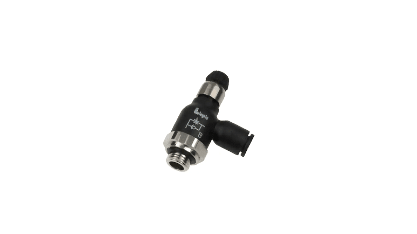 Legris 7061 Series Tube Flow Regulator, 8mm Tube Inlet Port x G 1/8 Male Outlet Port