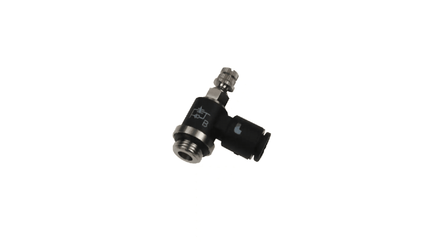 Legris 7669 Series Tube Flow Regulator, 4mm Tube Inlet Port x G 1/8 Male Outlet Port