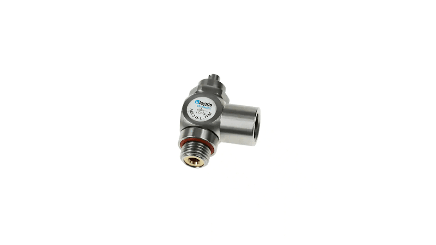 Legris 7810 Series Threaded Flow Regulator, G 3/8 Male Inlet Port