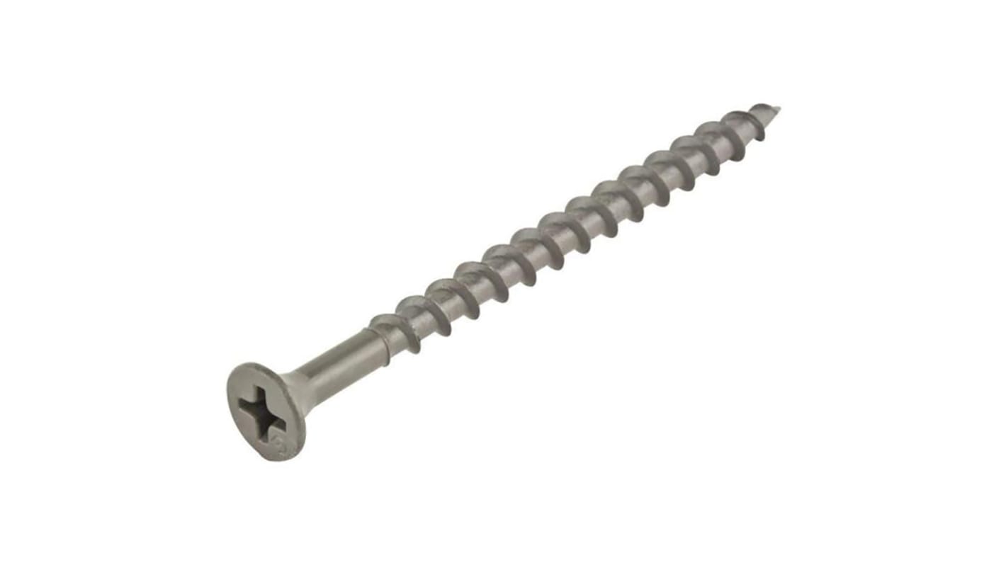 Tornillo para madera Acero Phillips, 6plg