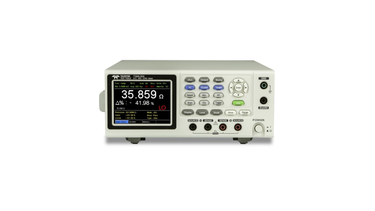 Teledyne LeCroy T3MIL50X, 4-Leiter Ohmmeter 5 MΩ, Auflösung 1μΩ