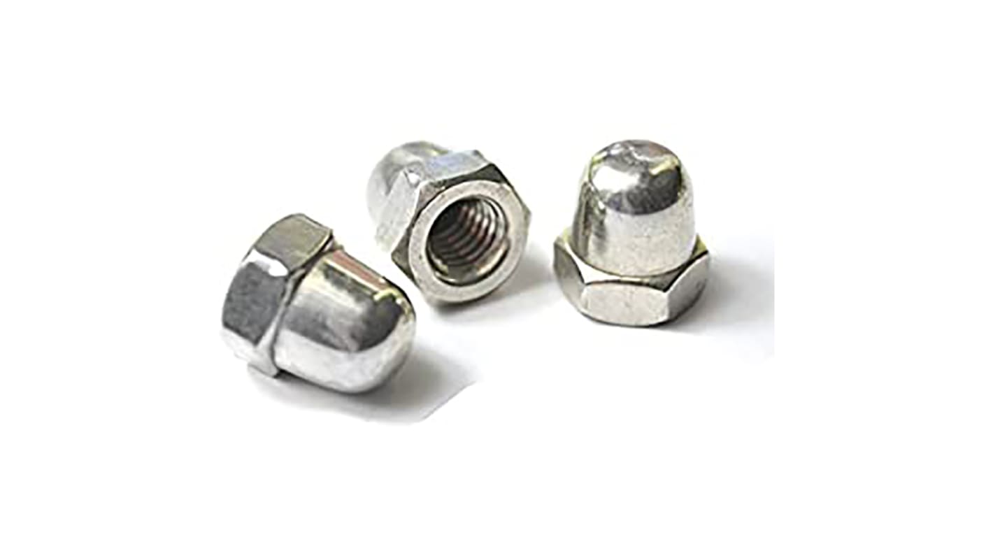 RS PRO Steel Dome Nut, 5/8-11in