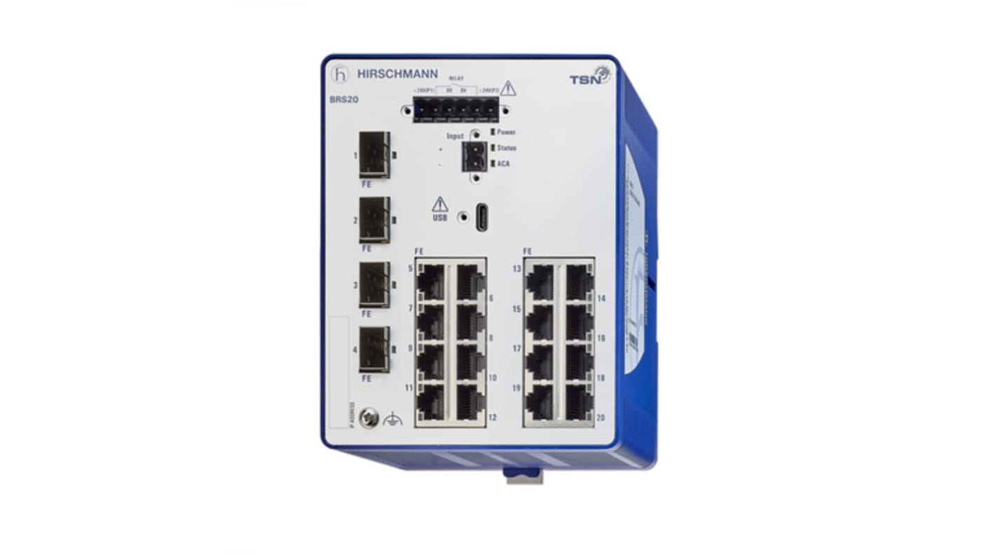 Hirschmann Managed Switch Ethernet-switch, med 20 Porte