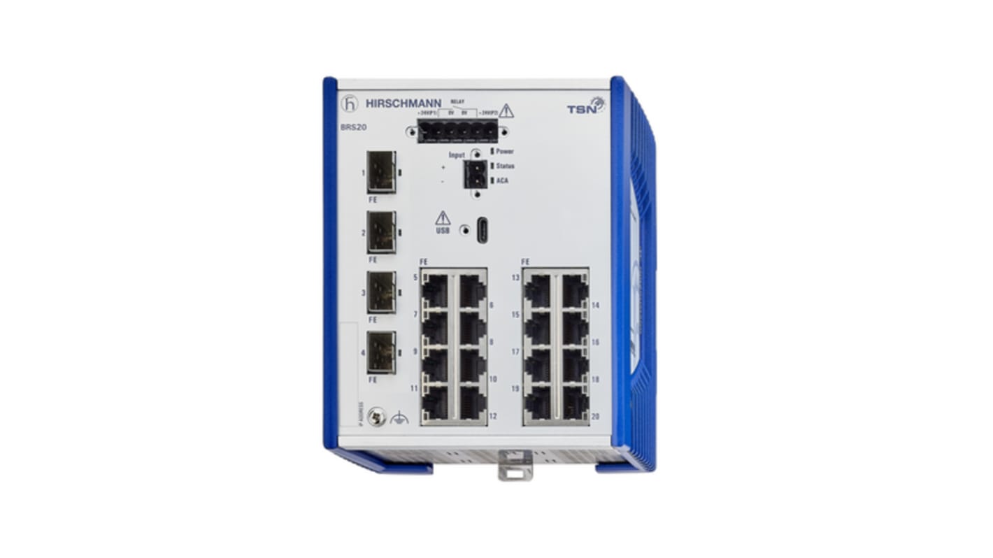 Switch Ethernet Hirschmann, 20 puertos, 20 RJ45